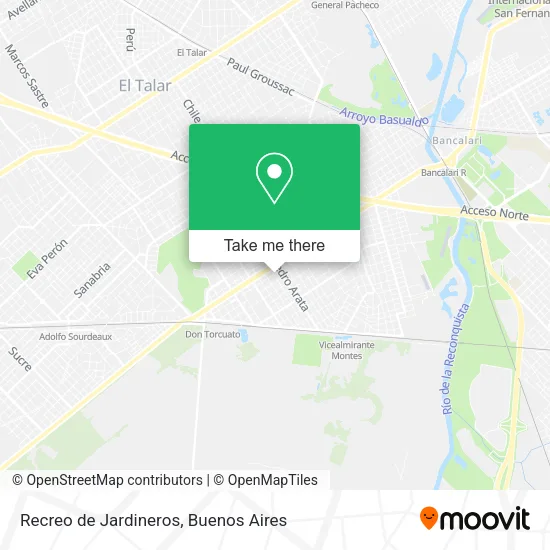 Mapa de Recreo de Jardineros