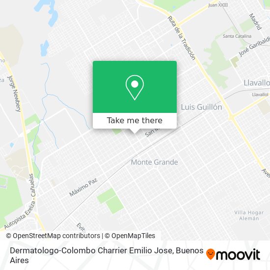 Mapa de Dermatologo-Colombo Charrier Emilio Jose