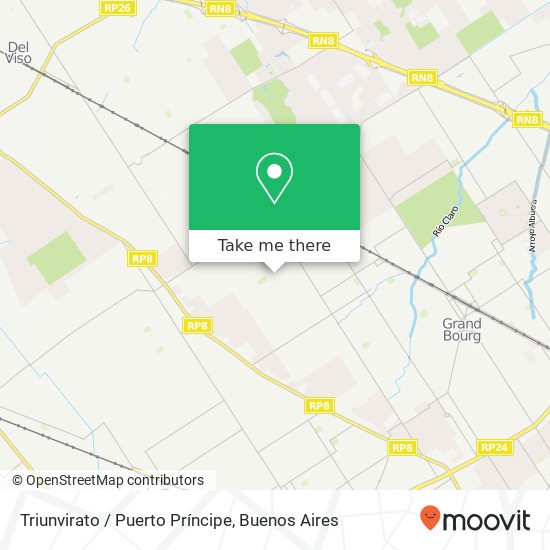 Mapa de Triunvirato / Puerto Príncipe