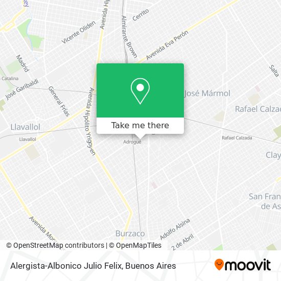 Alergista-Albonico Julio Felix map