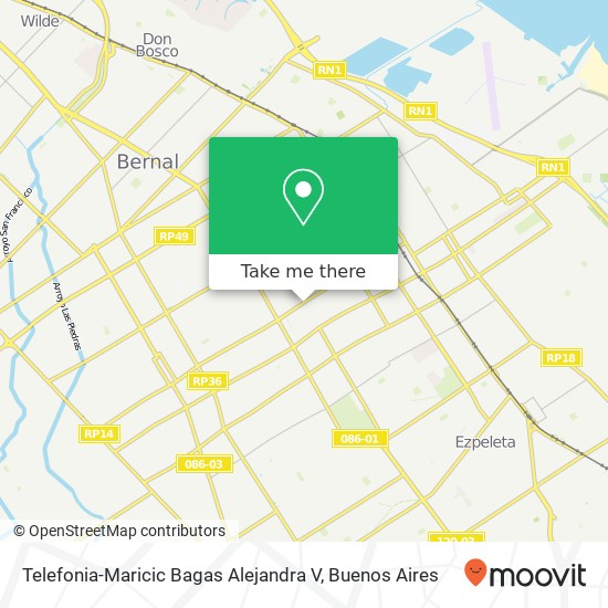 Telefonia-Maricic Bagas Alejandra V map