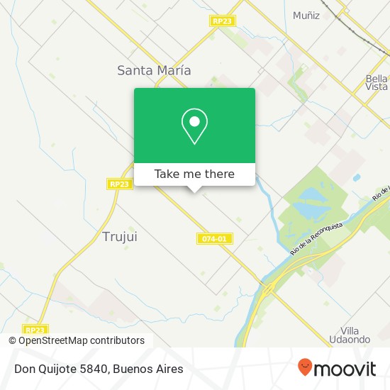 Don Quijote 5840 map