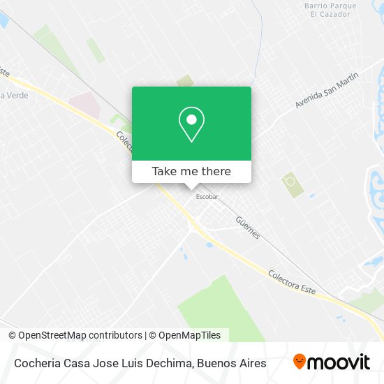 Mapa de Cocheria Casa Jose Luis Dechima