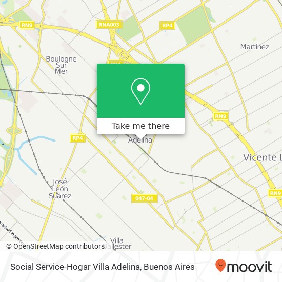 Social Service-Hogar Villa Adelina map