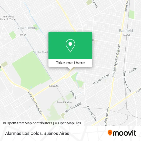 Alarmas Los Colos map