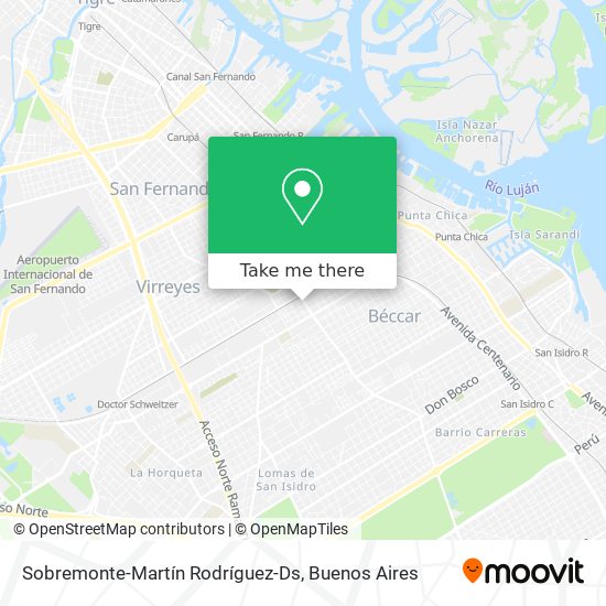 Sobremonte-Martín Rodríguez-Ds map