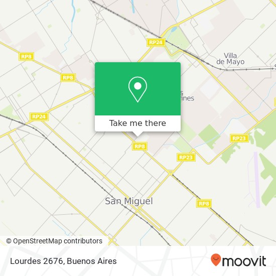 Lourdes 2676 map