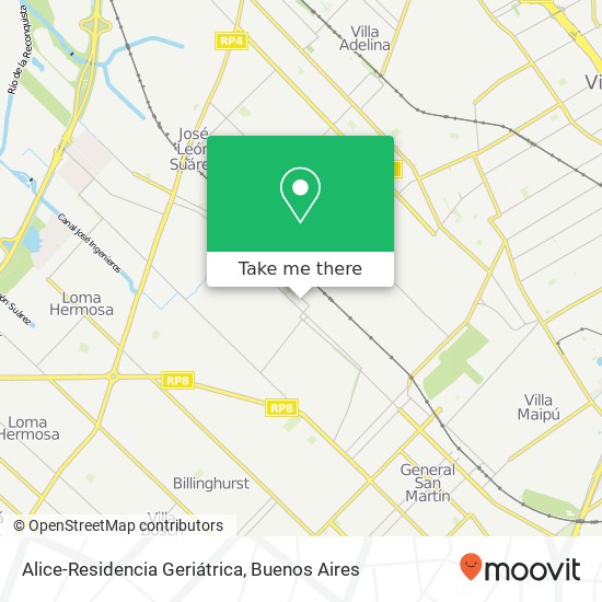 Mapa de Alice-Residencia Geriátrica