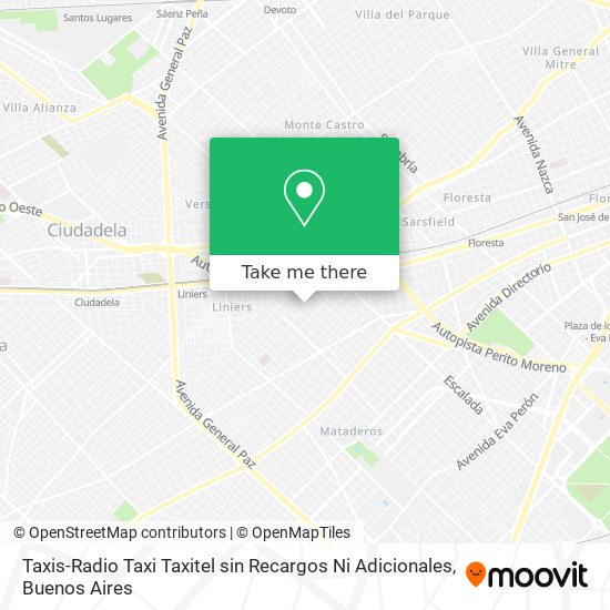 Mapa de Taxis-Radio Taxi Taxitel sin Recargos Ni Adicionales