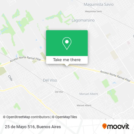 Mapa de 25 de Mayo 516