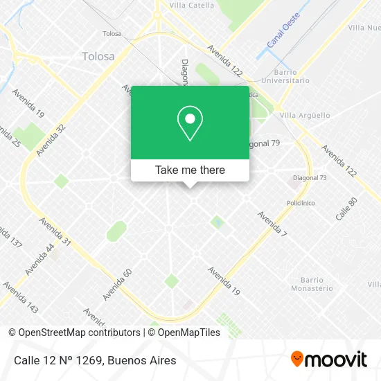 Calle 12 Nº 1269 map