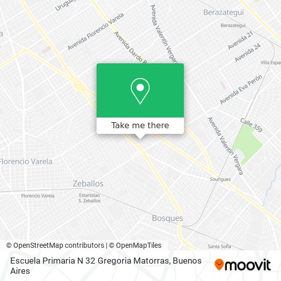 Mapa de Escuela Primaria N 32 Gregoria Matorras