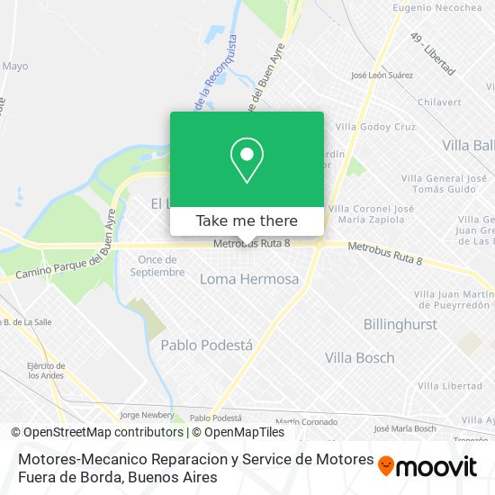 Motores-Mecanico Reparacion y Service de Motores Fuera de Borda map