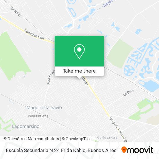 Escuela Secundaria N 24 Frida Kahlo map