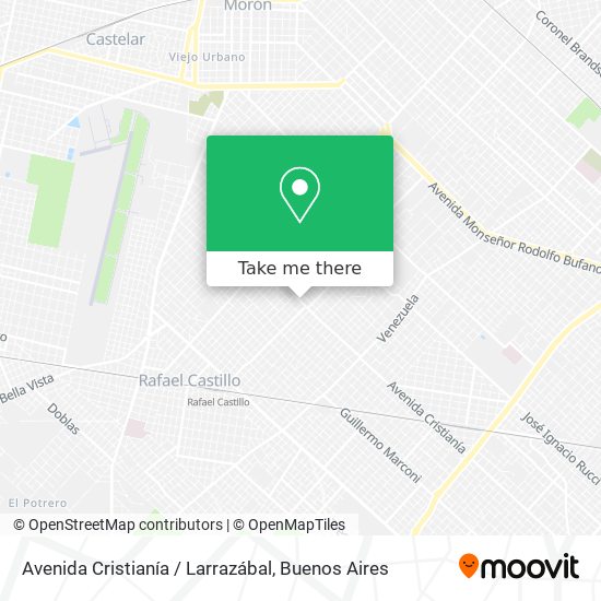 Avenida Cristianía / Larrazábal map