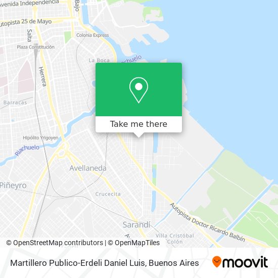 Mapa de Martillero Publico-Erdeli Daniel Luis