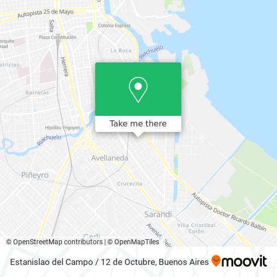 Estanislao del Campo / 12 de Octubre map