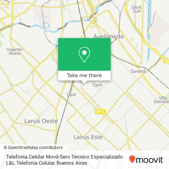 Mapa de Telefonia Celular Movil-Serv Tecnico Especializado L&L Telefonia Celular