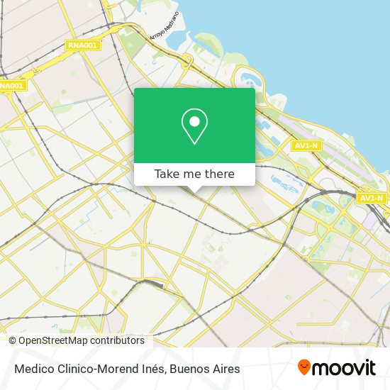Mapa de Medico Clinico-Morend Inés