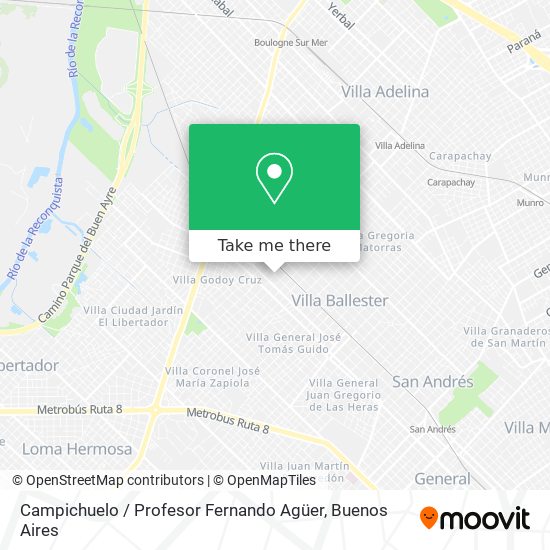 Campichuelo / Profesor Fernando Agüer map