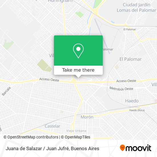 Juana de Salazar / Juan Jufré map