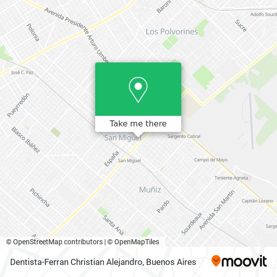 Dentista-Ferran Christian Alejandro map