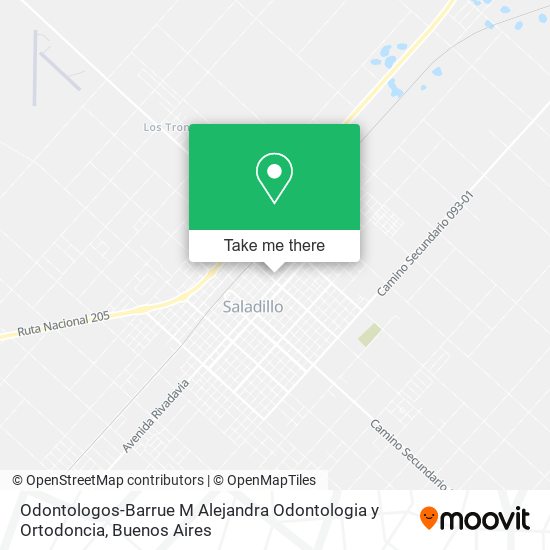 Odontologos-Barrue M Alejandra Odontologia y Ortodoncia map