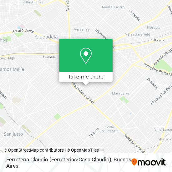 Mapa de Ferretería Claudio (Ferreterias-Casa Claudio)