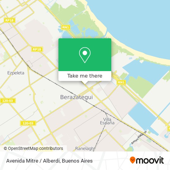 Avenida Mitre / Alberdi map