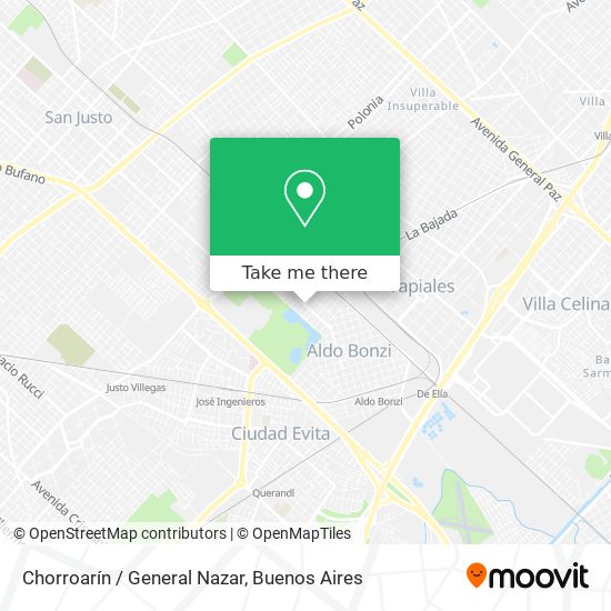 Chorroarín / General Nazar map