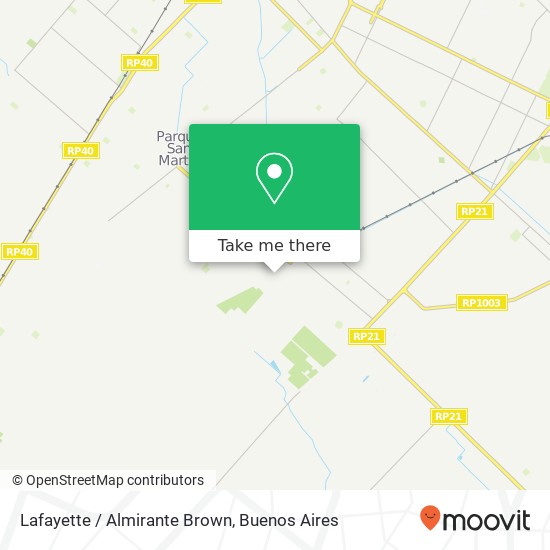 Mapa de Lafayette / Almirante Brown