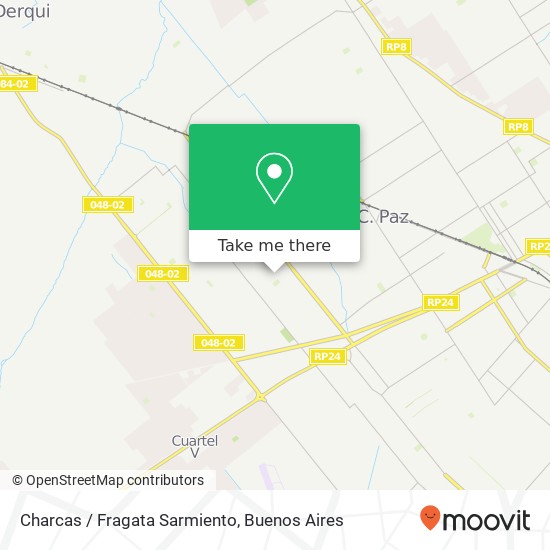 Charcas / Fragata Sarmiento map
