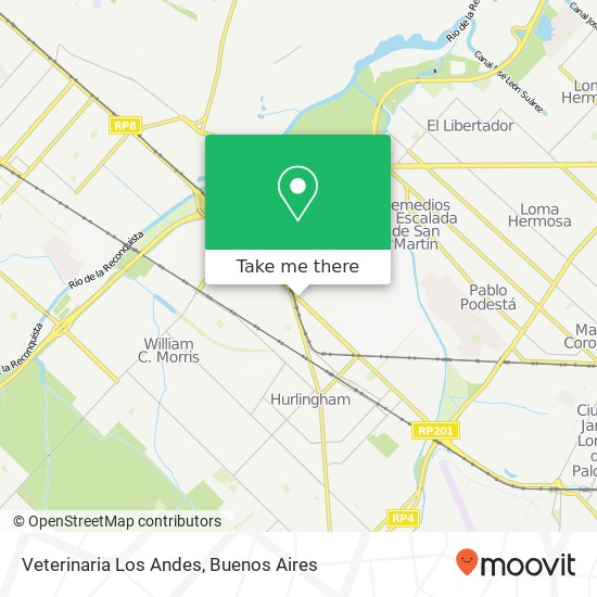 Veterinaria Los Andes map