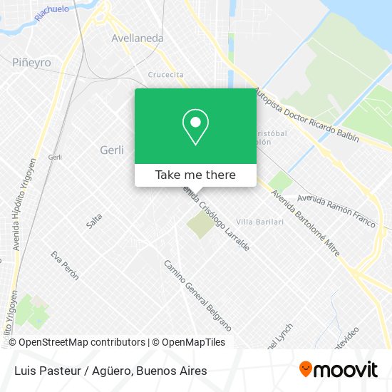 Luis Pasteur / Agüero map