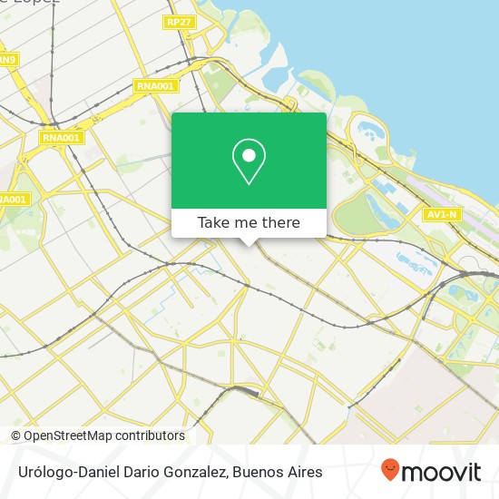 Mapa de Urólogo-Daniel Dario Gonzalez