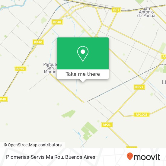 Mapa de Plomerias-Servis Ma Rou