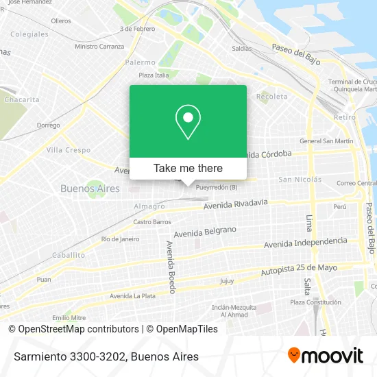 Mapa de Sarmiento 3300-3202