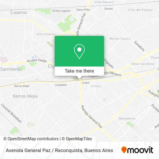 Mapa de Avenida General Paz / Reconquista