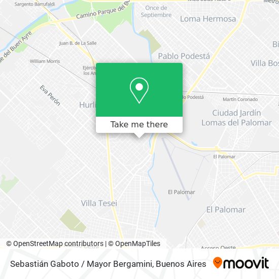 Sebastián Gaboto / Mayor Bergamini map