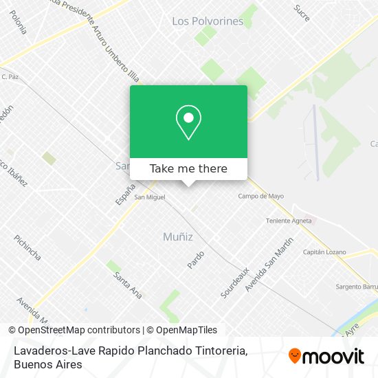 Lavaderos-Lave Rapido Planchado Tintoreria map