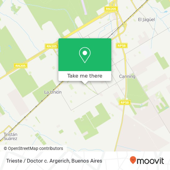 Trieste / Doctor c. Argerich map