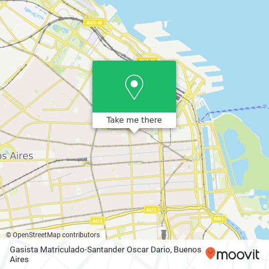 Gasista Matriculado-Santander Oscar Dario map