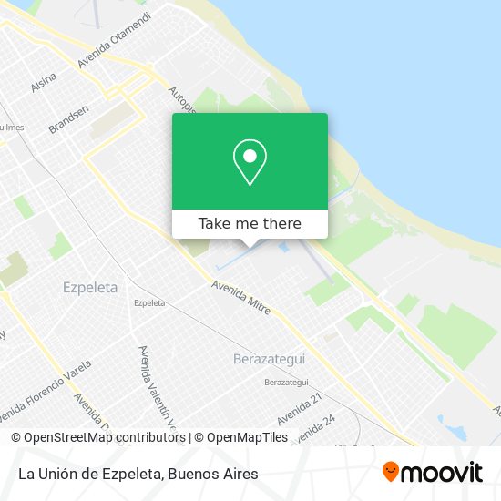 Mapa de La Unión de Ezpeleta