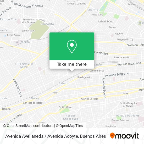 Avenida Avellaneda / Avenida Acoyte map