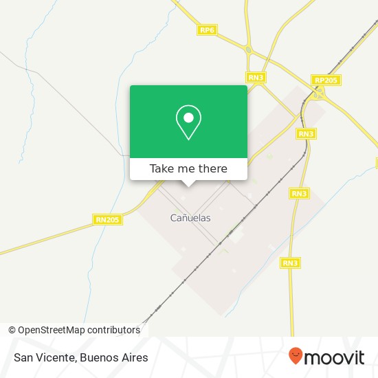 San Vicente map