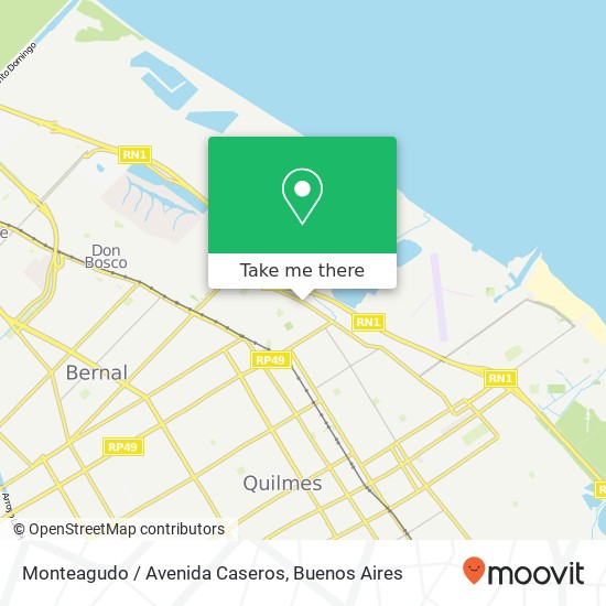 Mapa de Monteagudo / Avenida Caseros