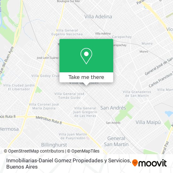 Inmobiliarias-Daniel Gomez Propiedades y Servicios map