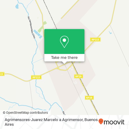 Agrimensores-Juarez Marcelo a Agrimensor map