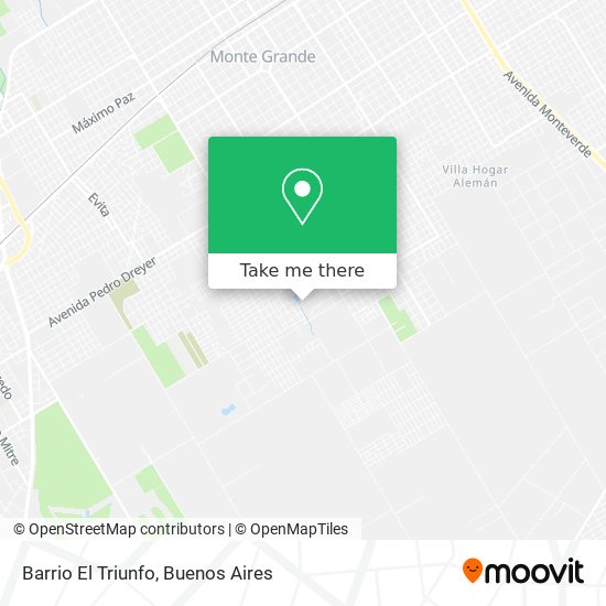 Barrio El Triunfo map