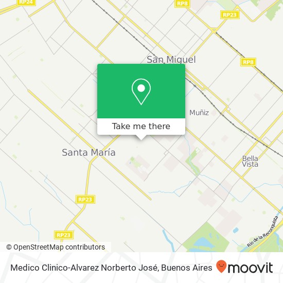Medico Clinico-Alvarez Norberto José map